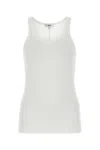 Agolde White Stretch Modal Blend Zane Tank Top In Wht