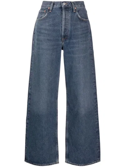 Agolde Wide-leg Baggy Jeans In Blue