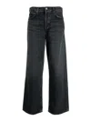 AGOLDE WIDE-LEG CROPPED JEANS