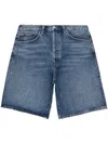 Agolde Vida High Rise Shorts In Control In Blau