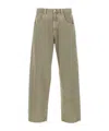 Agolde High Waist Straight Leg Denim Trousers In Brown