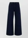 Agolde Wide-leg Denim Trousers Featuring Belt Loops In Blue