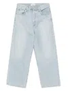 Agolde Ren High Waist Wide Leg Pants In 蓝色