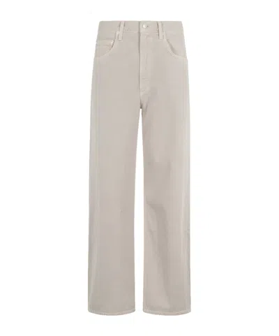 Agolde Wide Leg Jeans In Gray