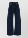 Agolde Blue Jeans With Belt Loops And Logo Patch On The Rear In Denim Woman