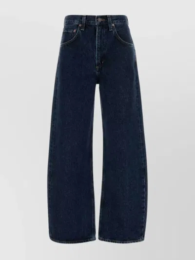 AGOLDE WIDE-LEG JEANS WITH BELT LOOPS AND FIVE-POCKET STYLE