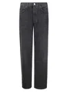 Agolde Low Slung Baggy Jeans In Black