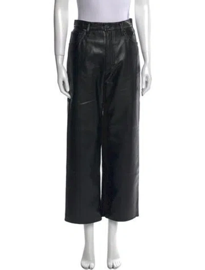Pre-owned Agolde Wide Leg Pants In Black
