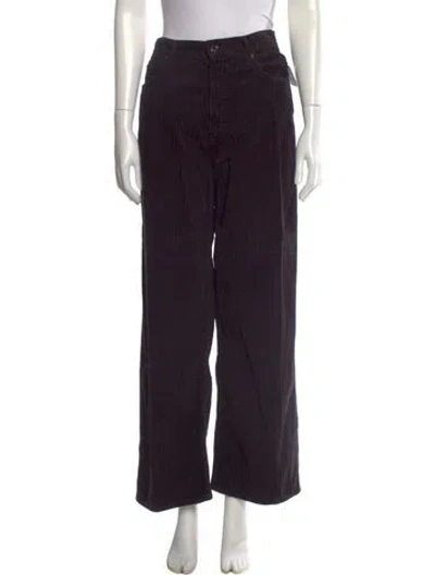 Pre-owned Agolde Wide Leg Pants In Black