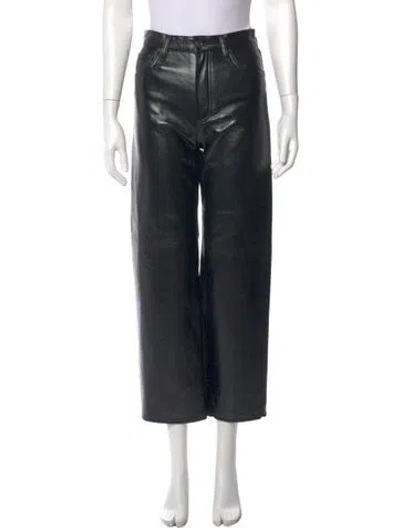 Pre-owned Agolde Wide Leg Pants In Black