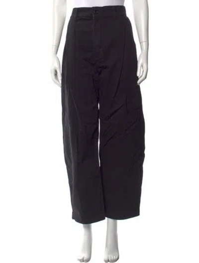Pre-owned Agolde Wide Leg Pants In Black