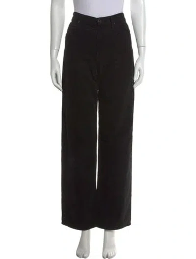Pre-owned Agolde Wide Leg Pants In Black