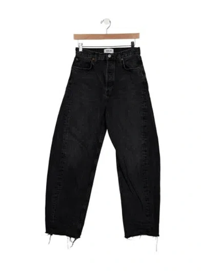 Pre-owned Agolde Wide Leg Pants In Black