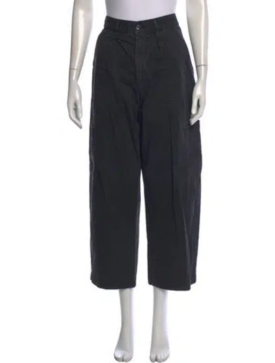 Pre-owned Agolde Wide Leg Pants In Black