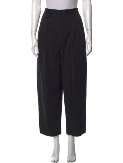 Pre-owned Agolde Wide Leg Pants In Black