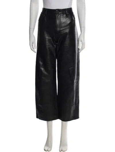 Pre-owned Agolde Wide Leg Pants In Black