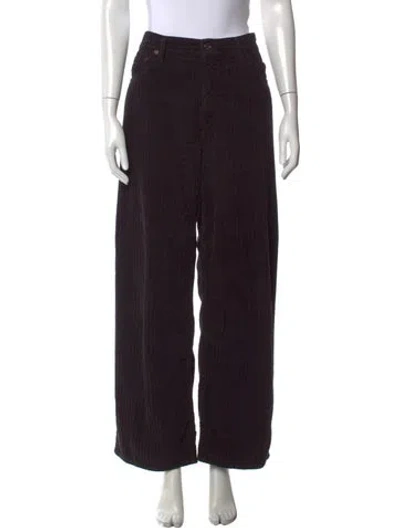 Pre-owned Agolde Wide Leg Pants In Black