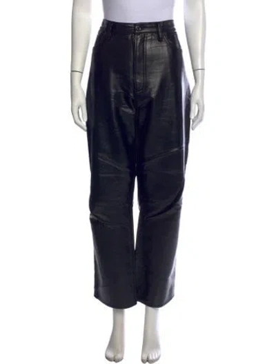 Pre-owned Agolde Wide Leg Pants In Black