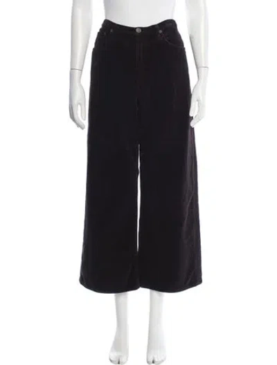 Pre-owned Agolde Wide Leg Pants In Black
