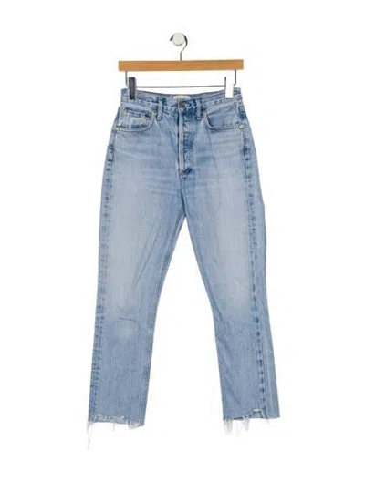Pre-owned Agolde Wide Leg Pants In Blue