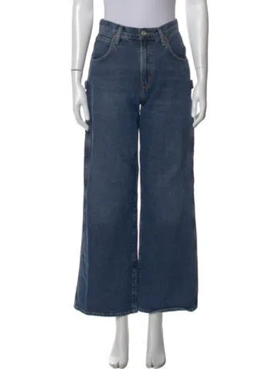 Pre-owned Agolde Wide Leg Pants In Blue