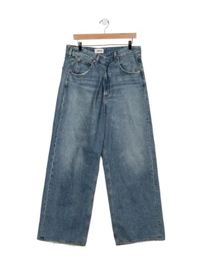 Pre-owned Agolde Wide Leg Pants In Blue