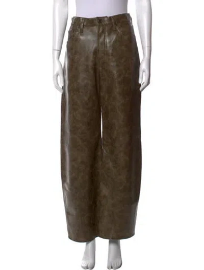 Pre-owned Agolde Wide Leg Pants In Brown