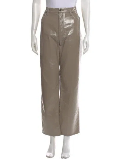 Pre-owned Agolde Wide Leg Pants In Gray
