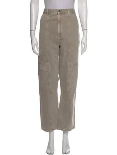 Pre-owned Agolde Wide Leg Pants In Gray