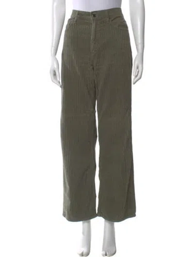 Pre-owned Agolde Wide Leg Pants In Green