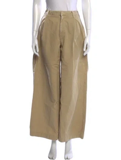 Pre-owned Agolde Wide Leg Pants In Green