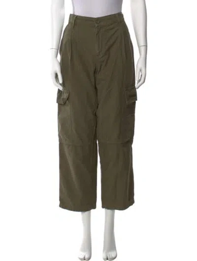 Pre-owned Agolde Wide Leg Pants In Green