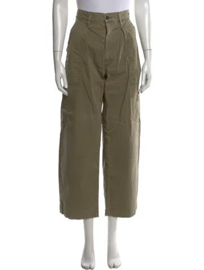 Pre-owned Agolde Wide Leg Pants In Green