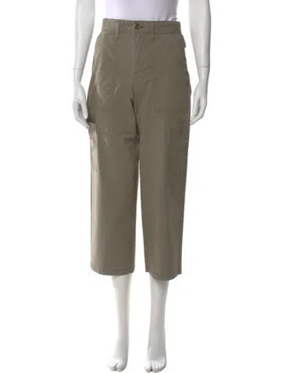Pre-owned Agolde Wide Leg Pants In Green