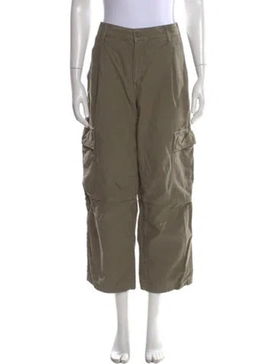 Pre-owned Agolde Wide Leg Pants In Green