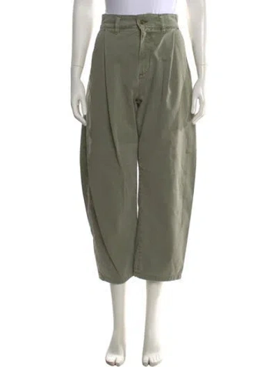 Pre-owned Agolde Wide Leg Pants In Green