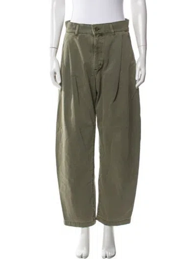 Pre-owned Agolde Wide Leg Pants In Green