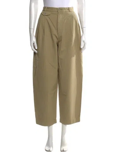 Pre-owned Agolde Wide Leg Pants In Green