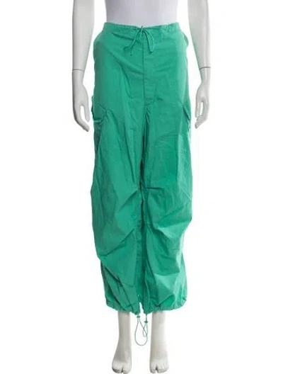 Pre-owned Agolde Wide Leg Pants In Green