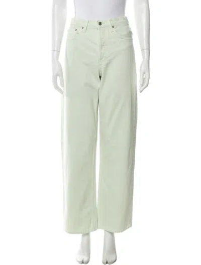 Pre-owned Agolde Wide Leg Pants In Green