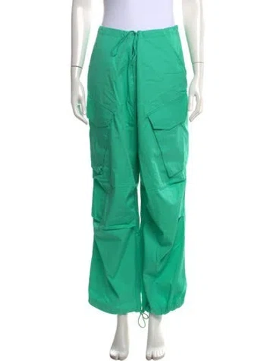 Pre-owned Agolde Wide Leg Pants In Green