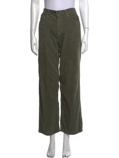 Pre-owned Agolde Wide Leg Pants In Green