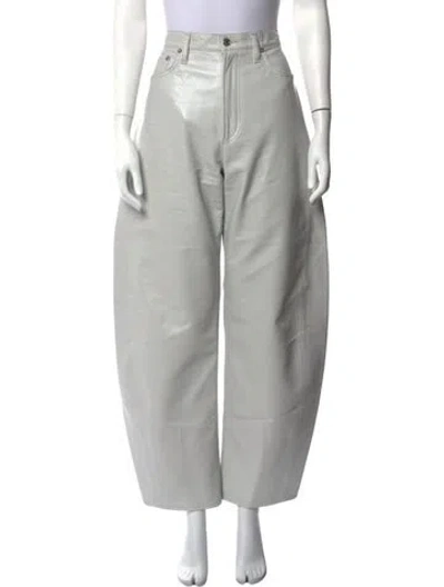 Pre-owned Agolde Wide Leg Pants In Grey