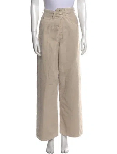Pre-owned Agolde Wide Leg Pants In Neutral