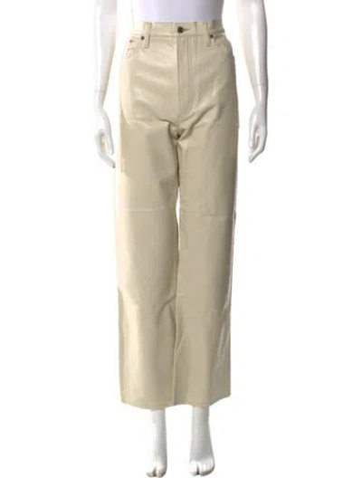 Pre-owned Agolde Wide Leg Pants In Neutral
