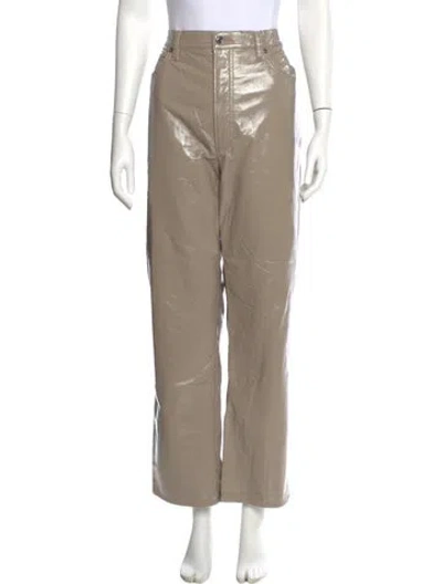 Pre-owned Agolde Wide Leg Pants In Neutral