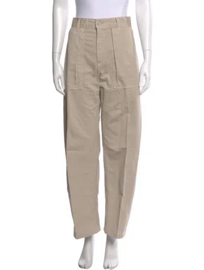 Pre-owned Agolde Wide Leg Pants In Neutral