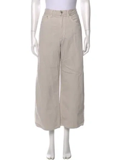 Pre-owned Agolde Wide Leg Pants In Neutral