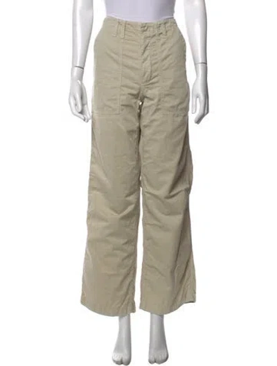 Pre-owned Agolde Wide Leg Pants In Neutrals