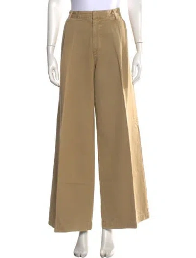 Pre-owned Agolde Wide Leg Pants In Neutrals